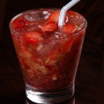 Caipirinha de Saquê com Morango